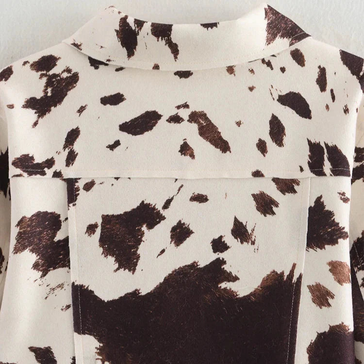Jaqueta Elegante Cow Print