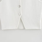 Top Elegante Tricô Lua