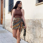 Saia Elegante Estampada Bohemia