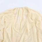 Camisa Elegante Babados Vívian