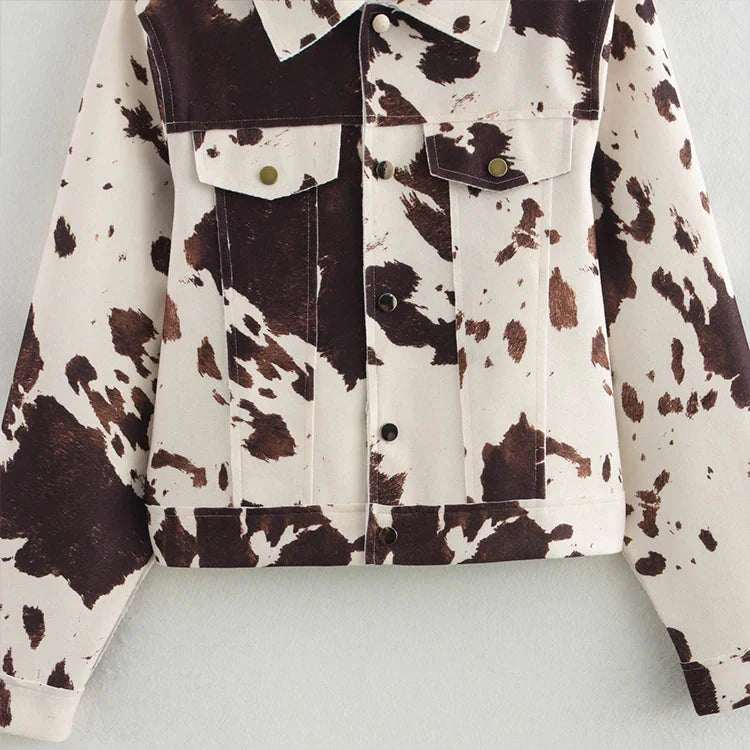 Jaqueta Elegante Cow Print