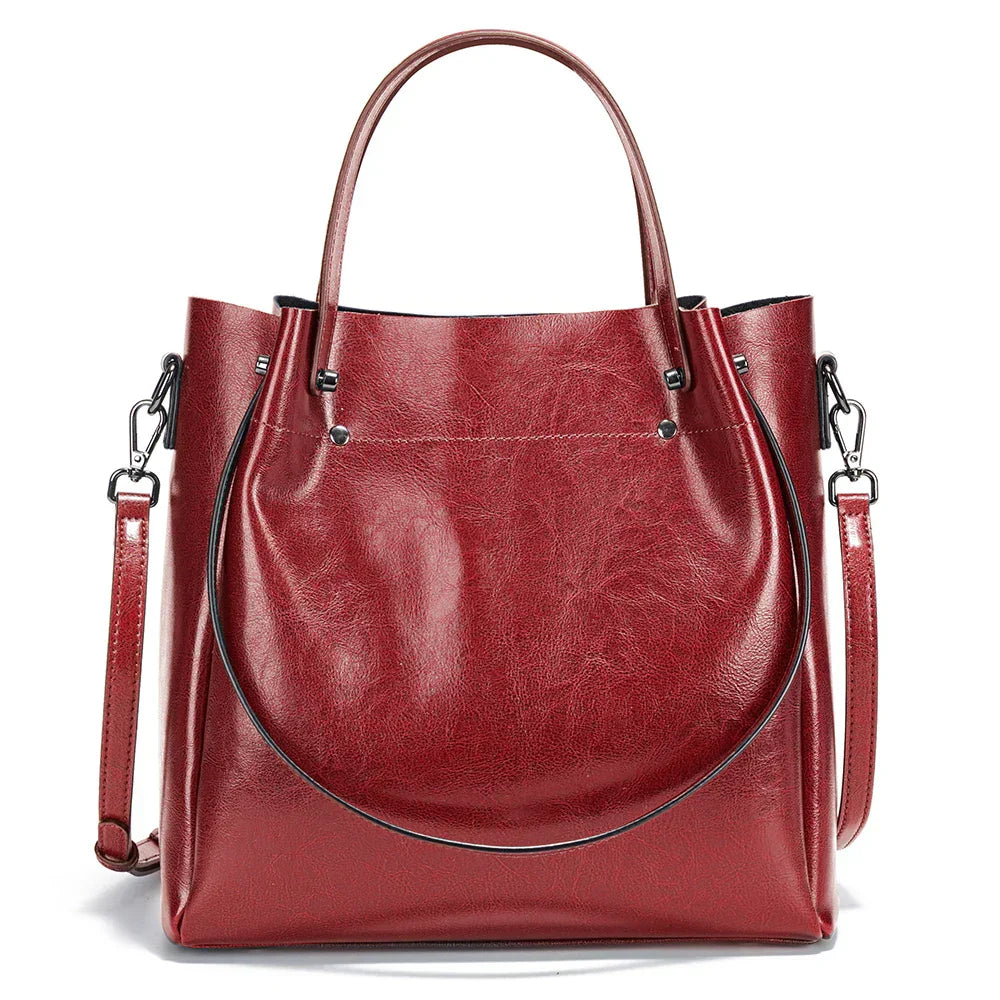 Bolsa Tote De Couro