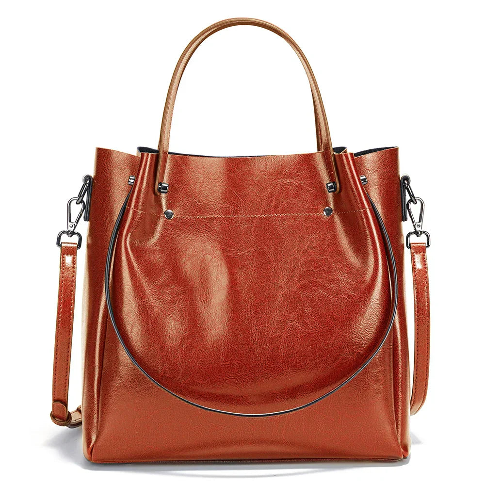 Bolsa Tote De Couro