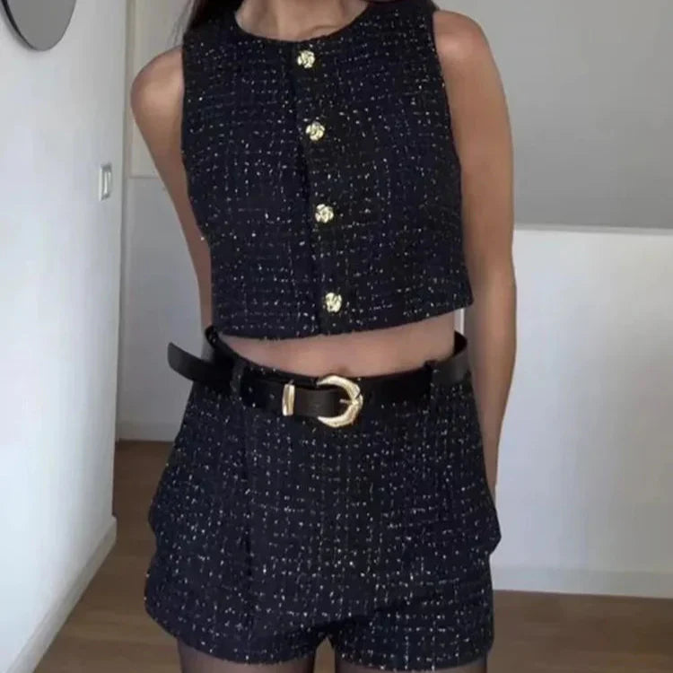 Conjunto Elegante Tweed Karine