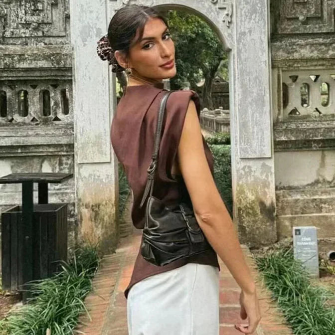 Blusa Elegante Assimétrica Ayla