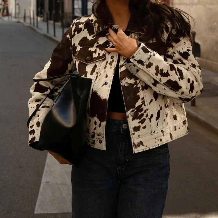 Jaqueta Elegante Cow Print