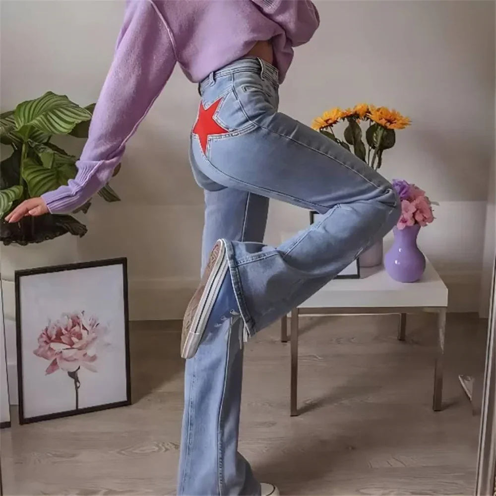 Calça Elegante Retrô Estrela