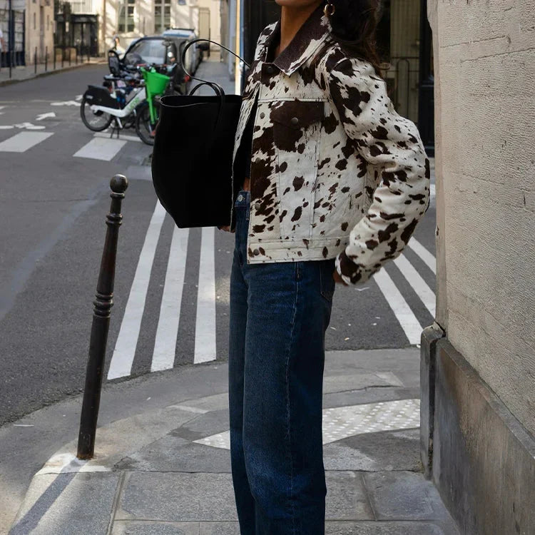 Jaqueta Elegante Cow Print