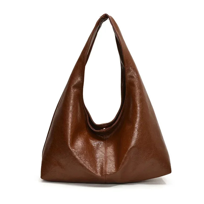 Bolsa Triangular De Couro