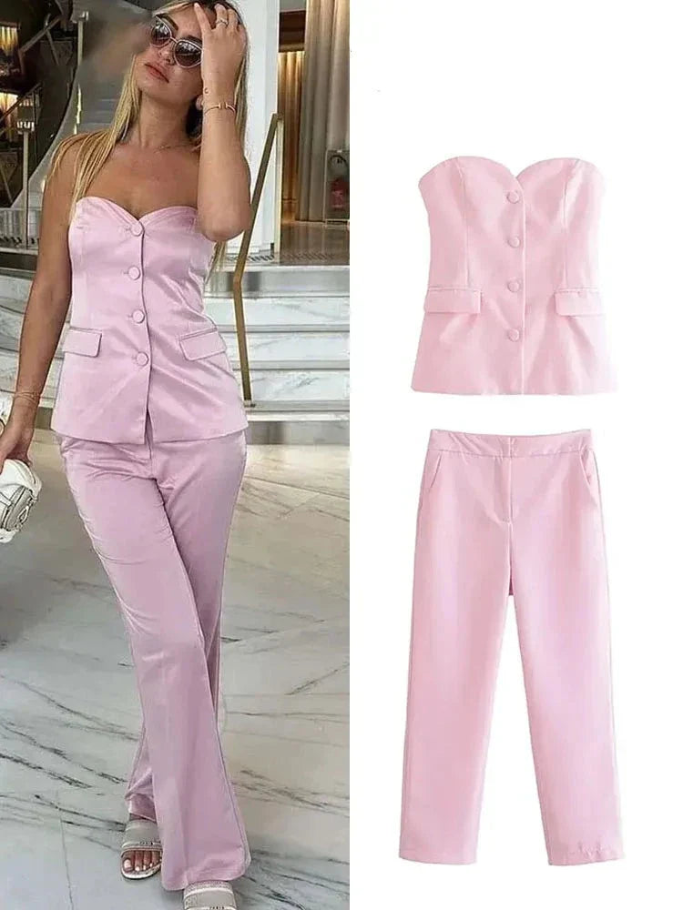 Conjunto Elegante Alfaiataria Melina