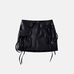 Saia Elegante Couro Foxy