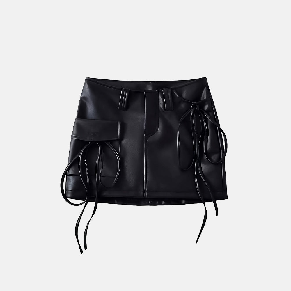 Saia Elegante Couro Foxy