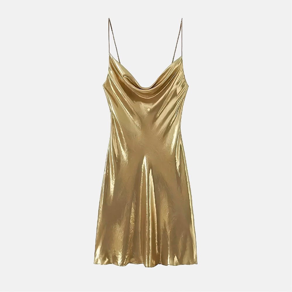 Vestido Elegante Metalizado Martinez