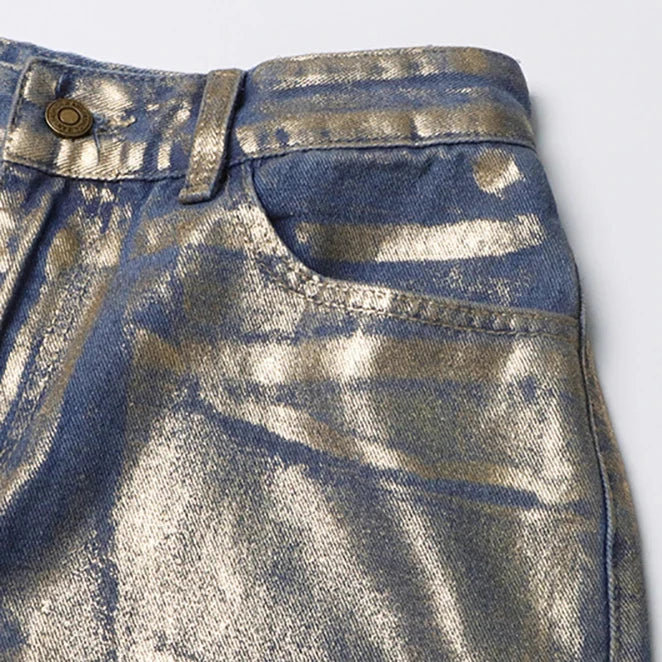Calça Premium Elegante Metalic