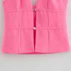 Blusa Elegante Rosa Folia