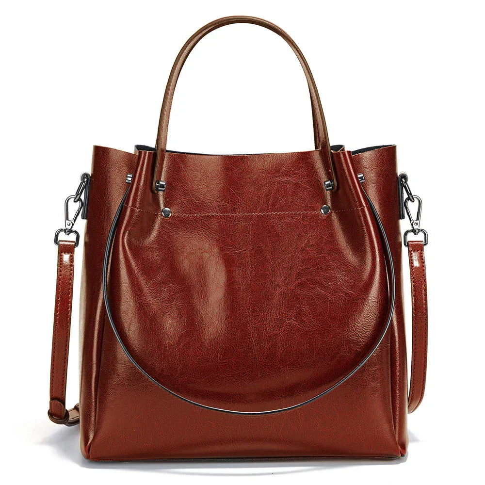 Bolsa Tote De Couro