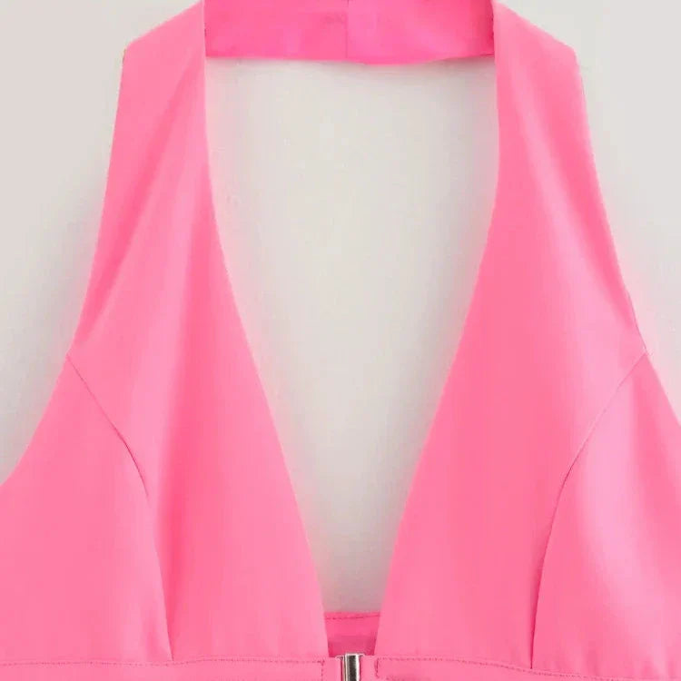 Blusa Elegante Rosa Folia