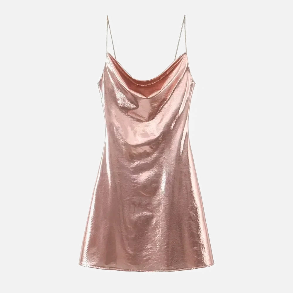 Vestido Elegante Metalizado Martinez