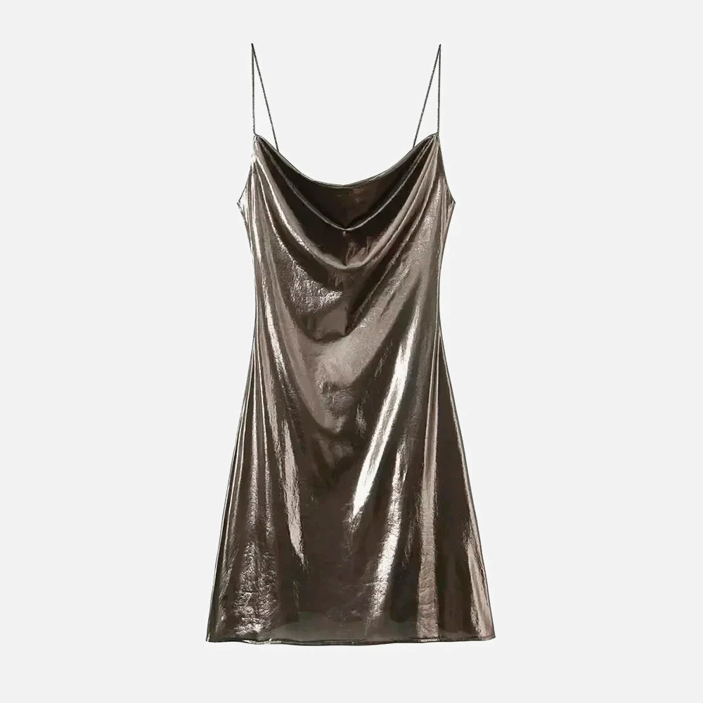 Vestido Elegante Metalizado Martinez