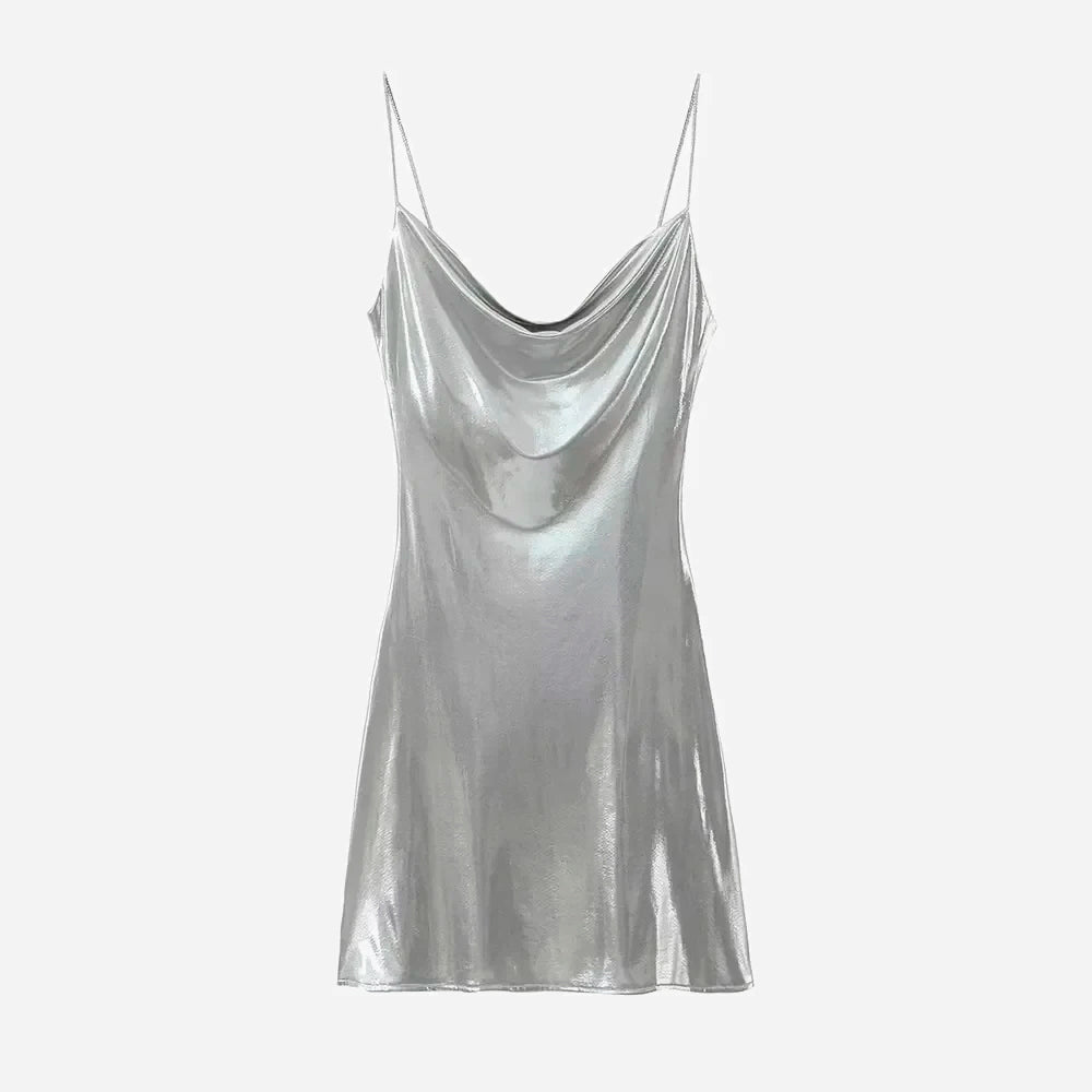 Vestido Elegante Metalizado Martinez