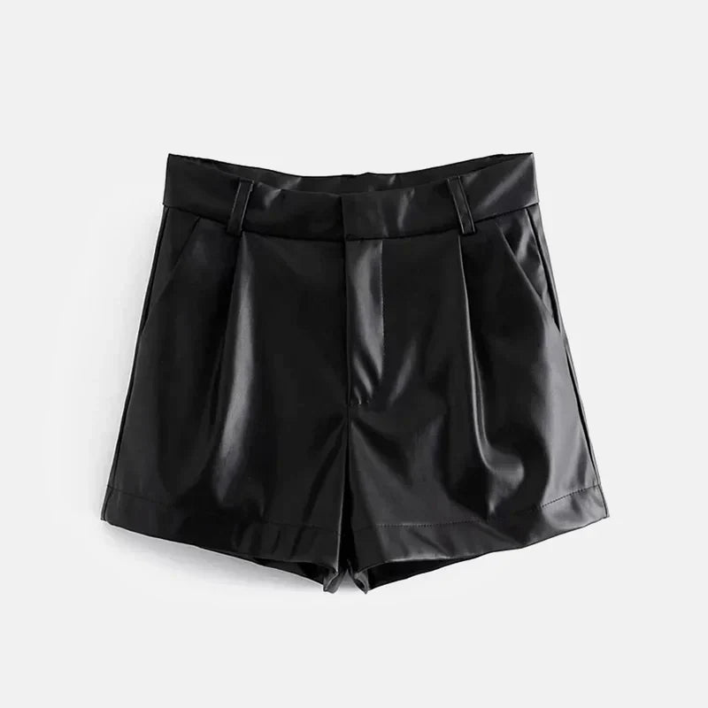 Short Elegante Couro Amy