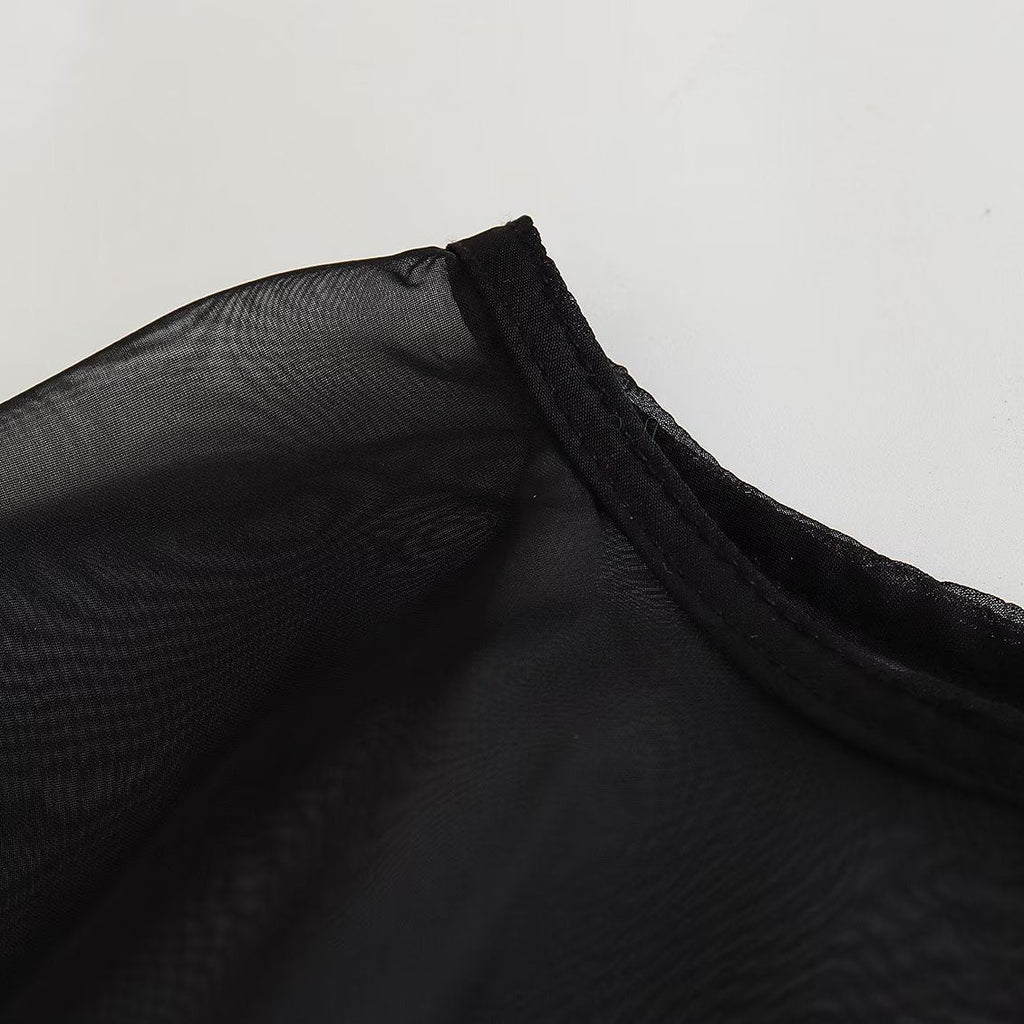 Blusa Elegante Capa Assimétrica