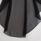 Blusa Elegante Capa Assimétrica