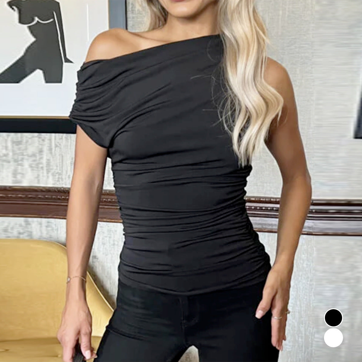 Blusa Elegante Assimétrica Nori