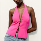 Blusa Elegante Rosa Folia
