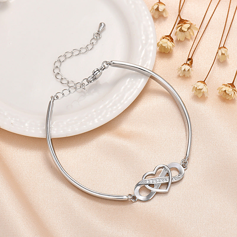 Bracelete Elegante Eterno Coração