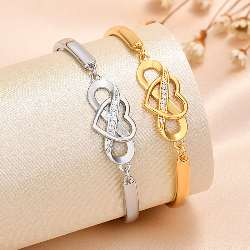 Bracelete Elegante Eterno Coração
