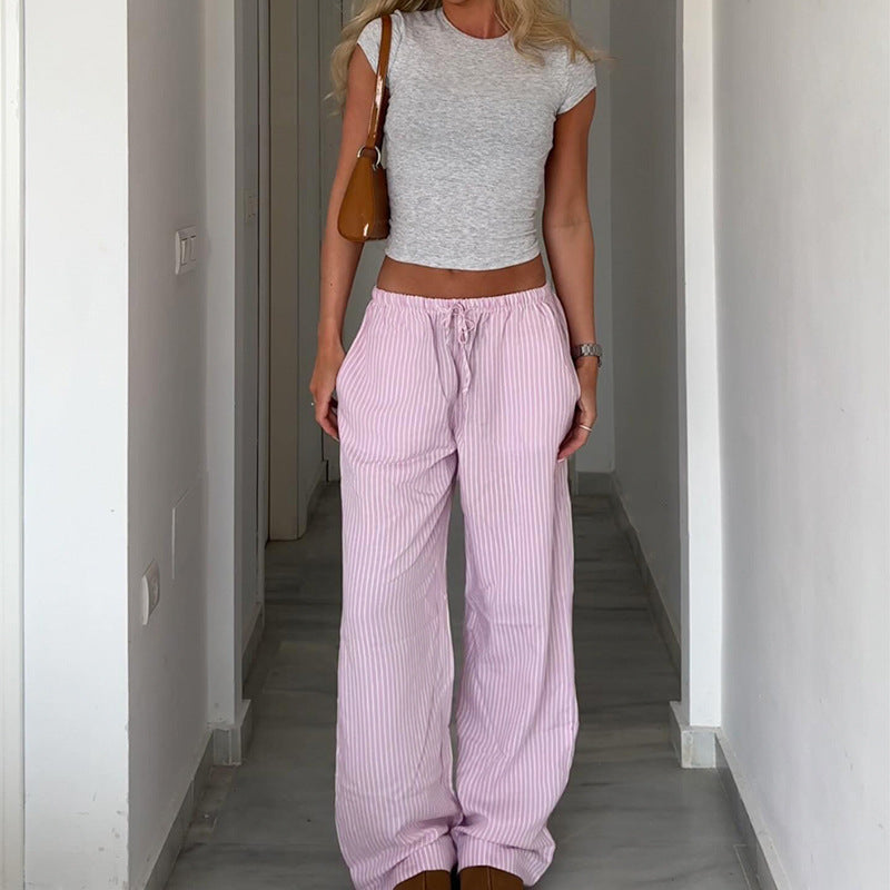 Calça Elegante Listrada Alexandra