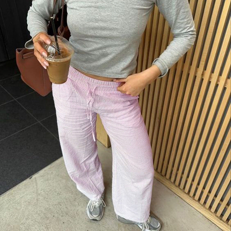 Calça Elegante Listrada Alexandra
