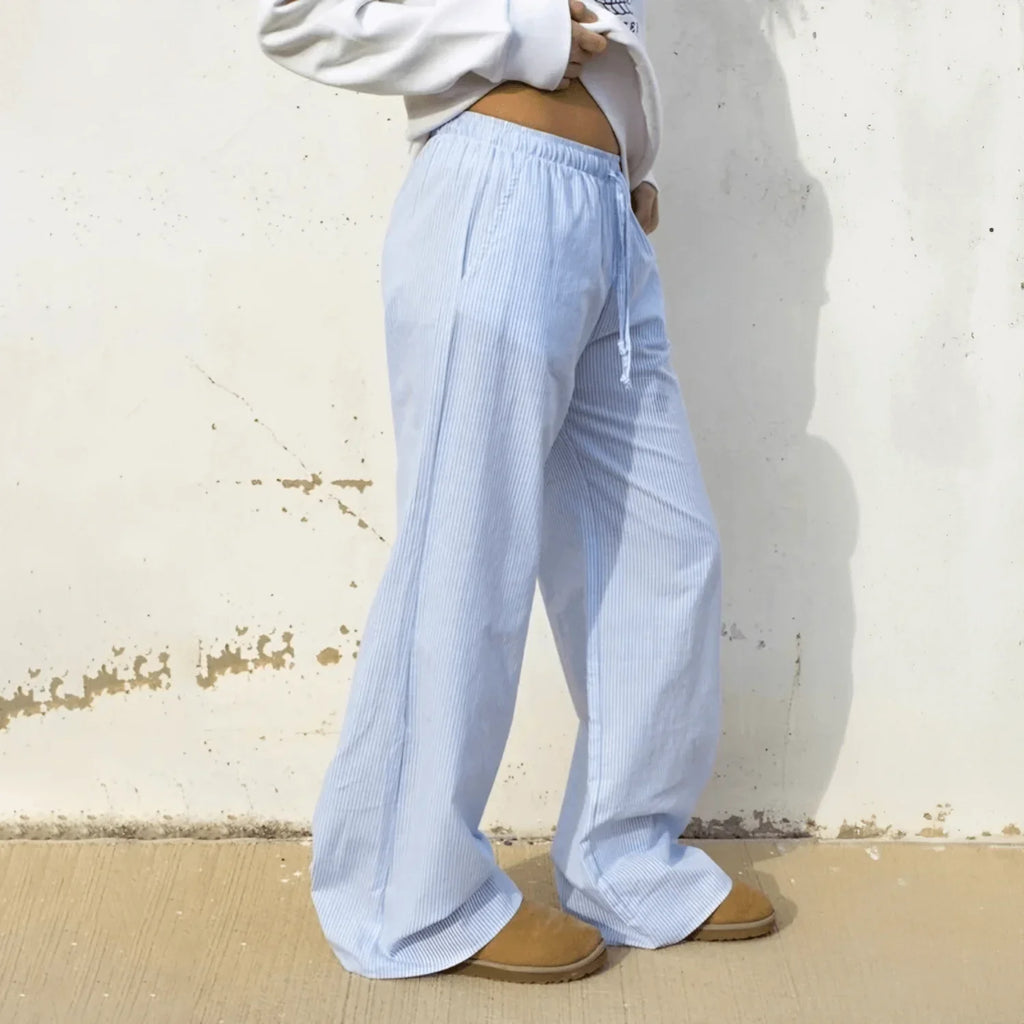 Calça Elegante Listrada Alexandra