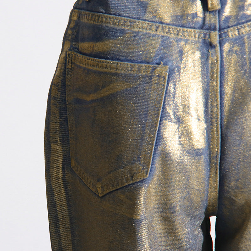 Calça Premium Elegante Metalic