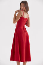 Vestido Midi Floral Lais