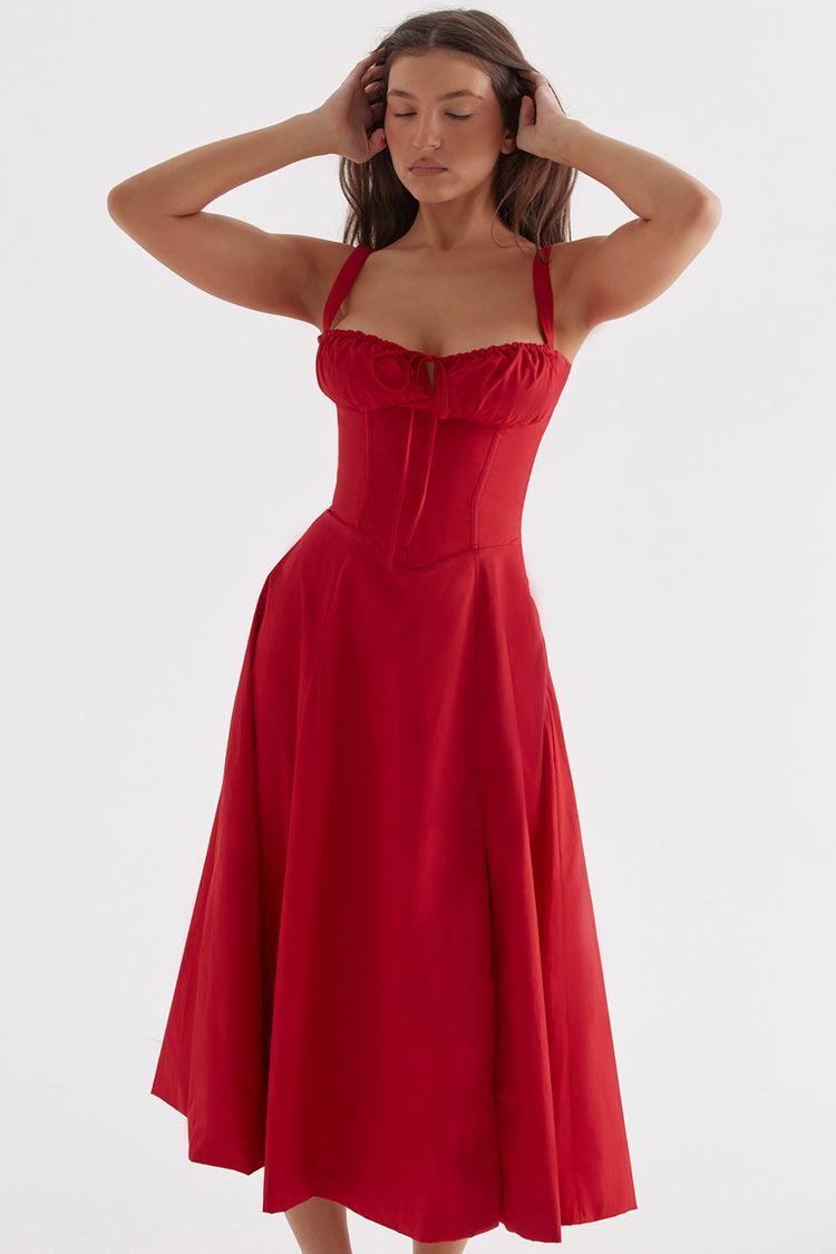 Vestido Midi Floral Lais