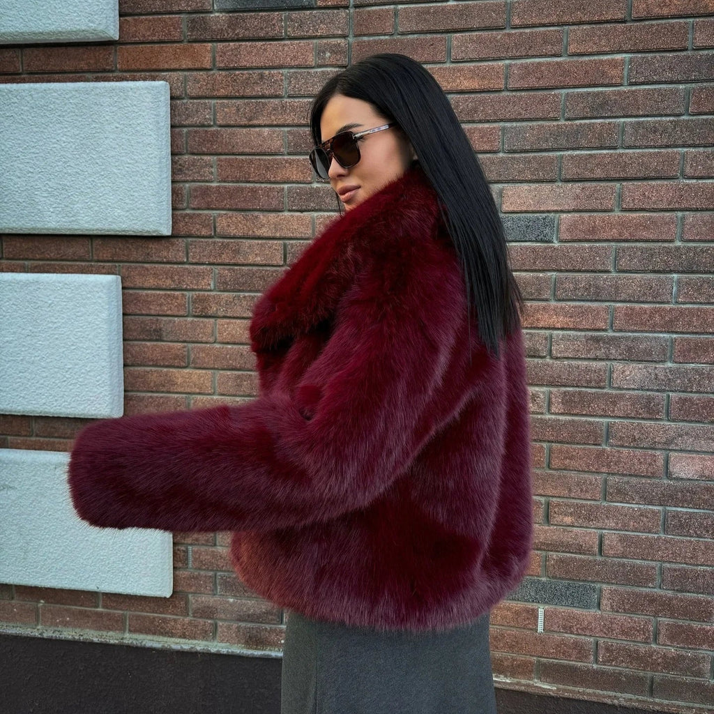 Casaco Elegante Pelo Olivia