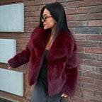 Casaco Elegante Pelo Olivia