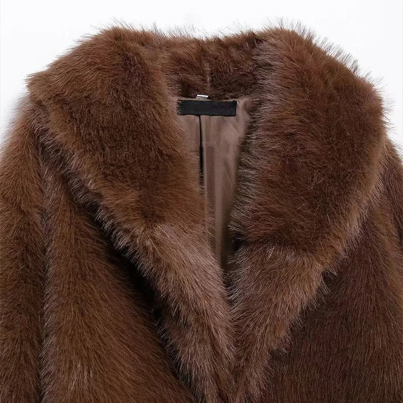 Casaco Elegante Pelo Olivia