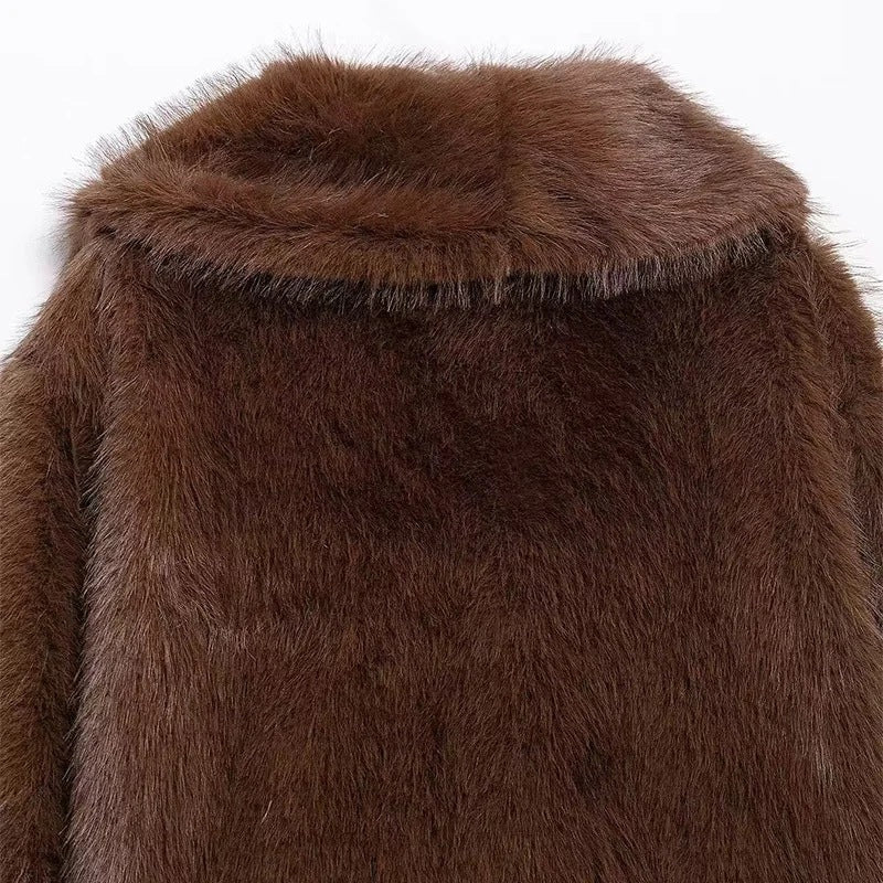 Casaco Elegante Pelo Olivia