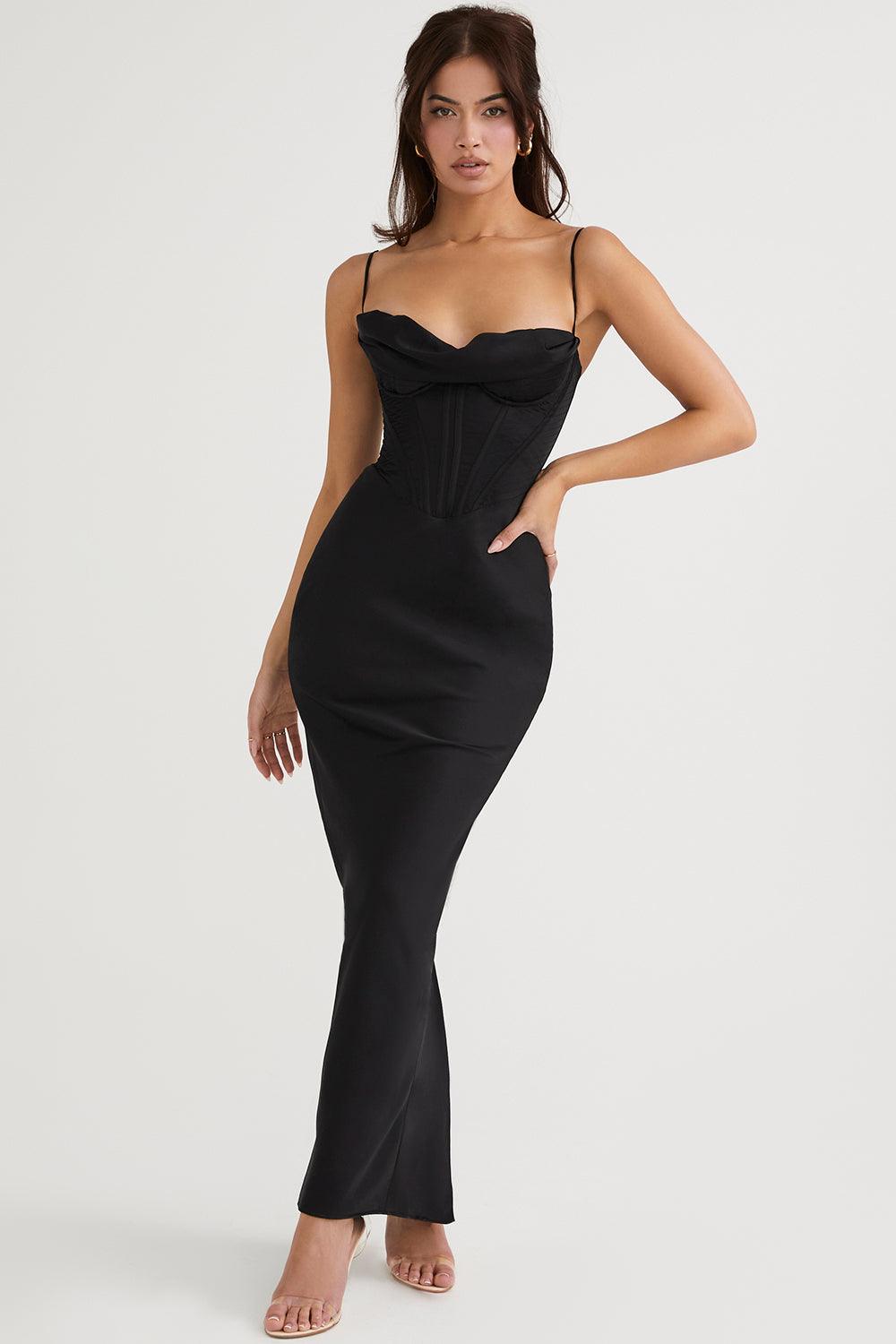 Vestido Longo Cetim Iris