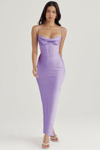 Vestido Longo Cetim Iris