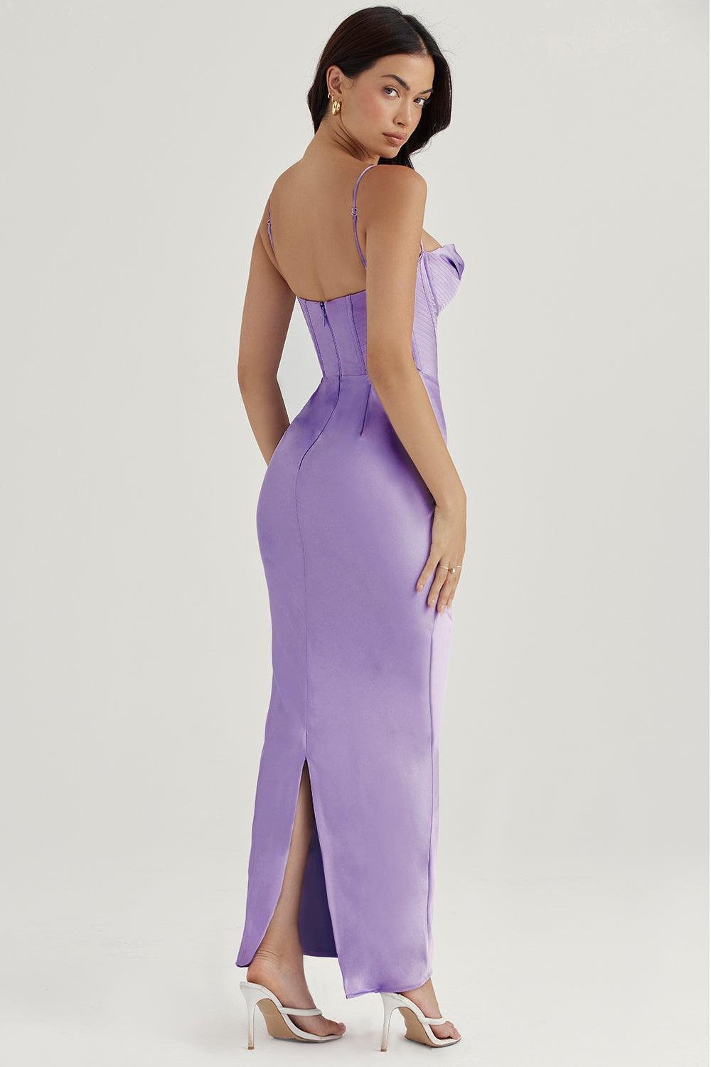 Vestido Longo Cetim Iris
