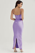 Vestido Longo Cetim Iris