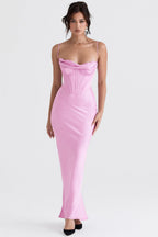 Vestido Longo Cetim Iris