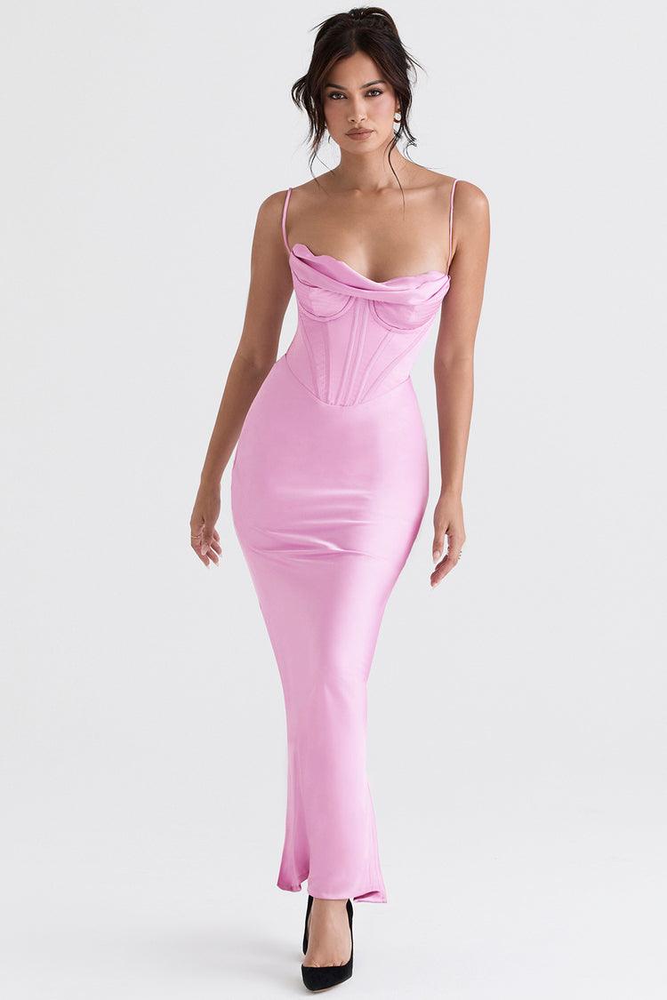 Vestido Longo Cetim Iris