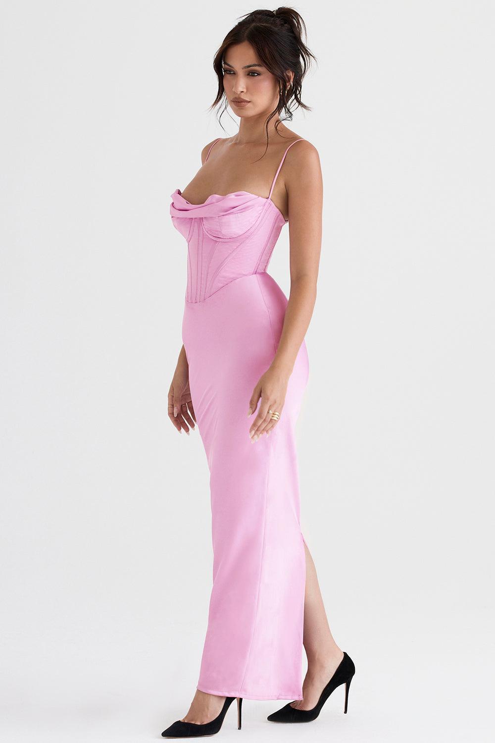 Vestido Longo Cetim Iris