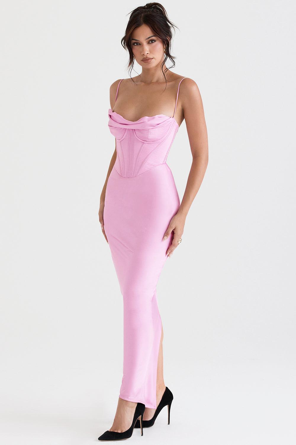 Vestido Longo Cetim Iris
