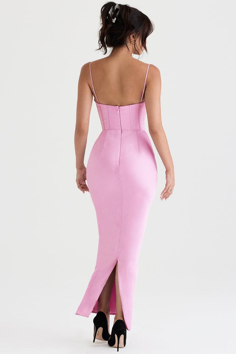 Vestido Longo Cetim Iris